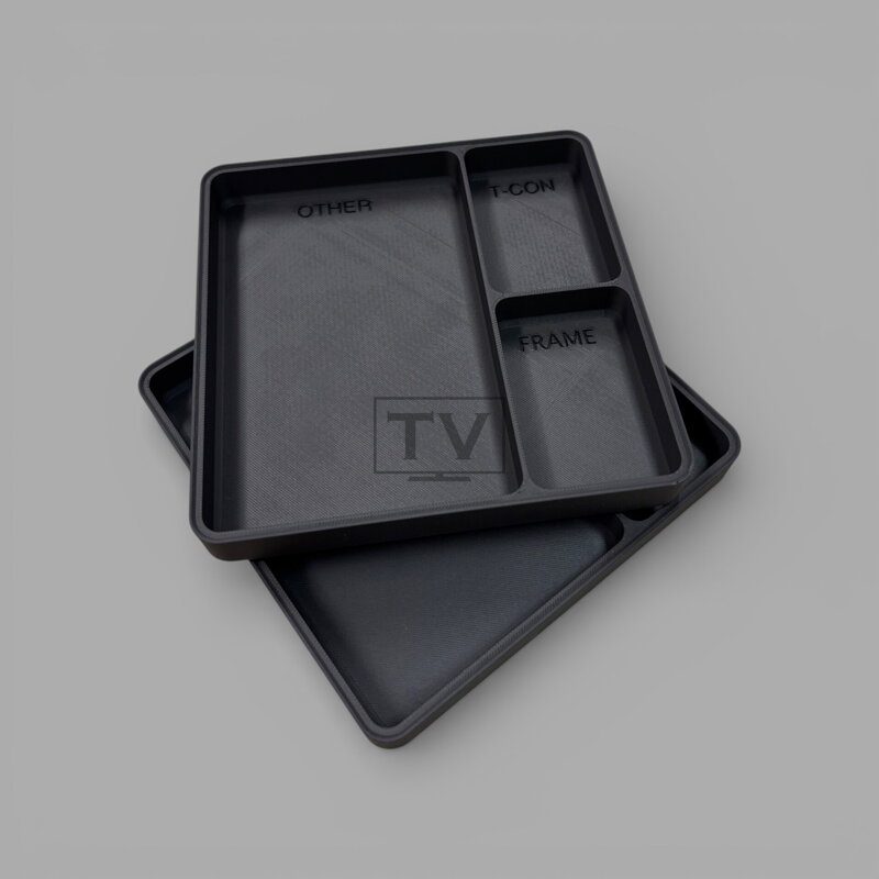 Modulárny organizér skrutiek pre opravu TV – 2-poschodový